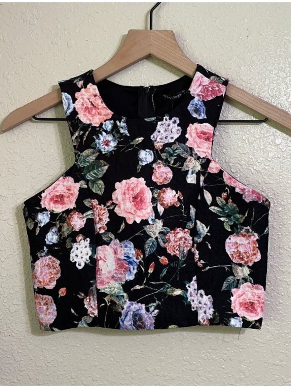 Floral print crop top